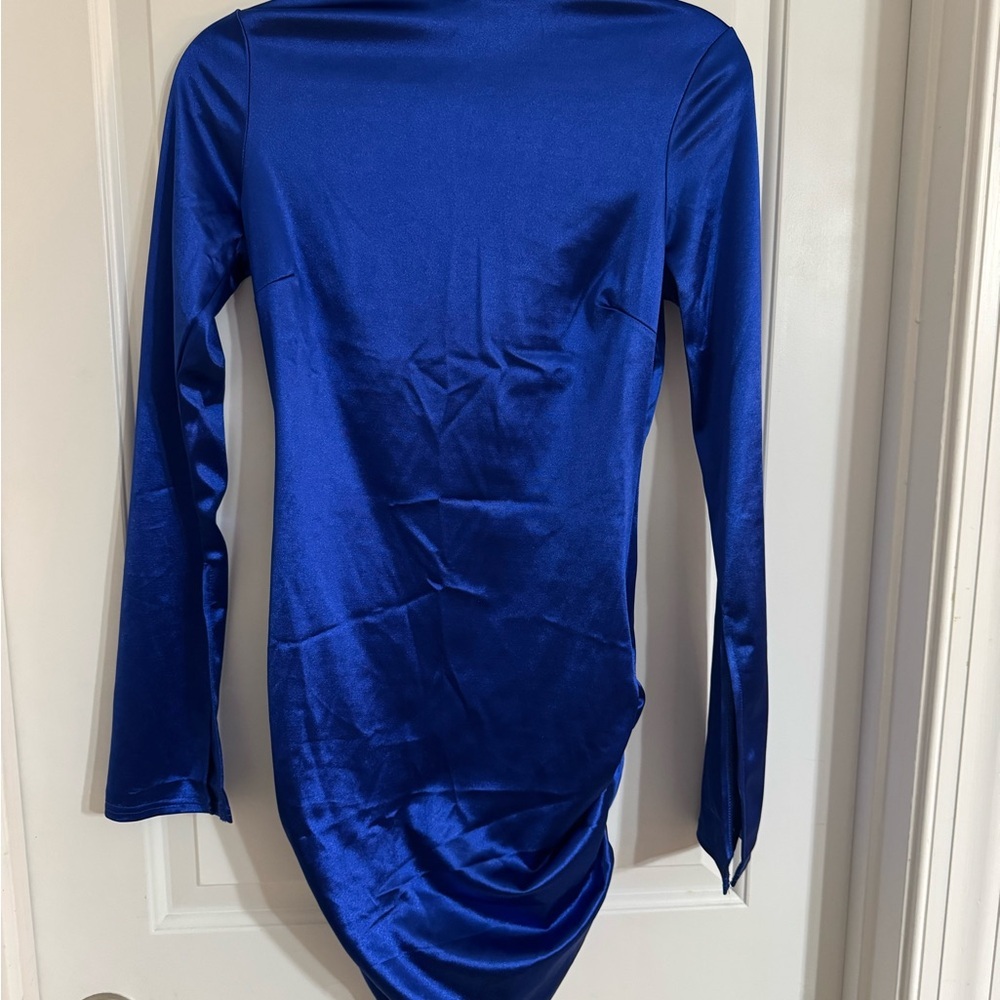 Fashion Nova Royal Blue Long Sleeve Dress - Picture 3 of 6